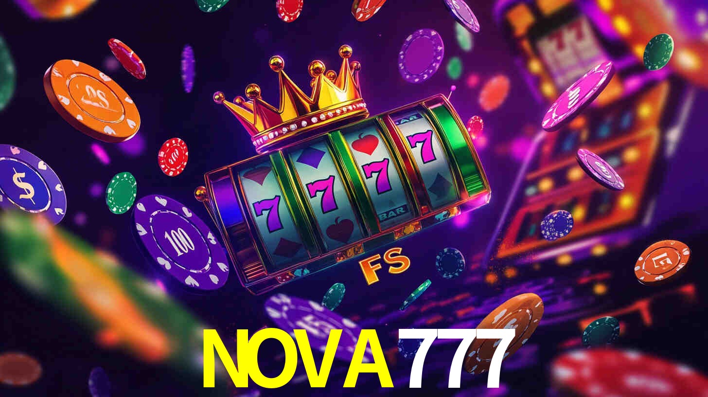 Interfaz de la app móvil NOVA777 en un smartphone moderno