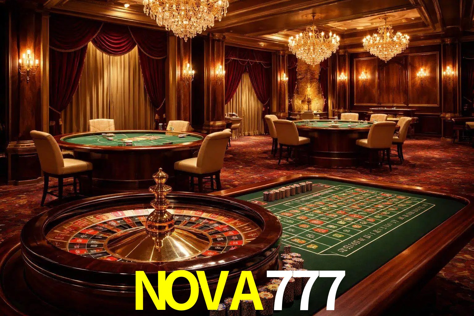 Una escena premium de mesa de casino en vivo con cartas, elementos de ruleta y un ambiente pulido de estudio de transmisión.